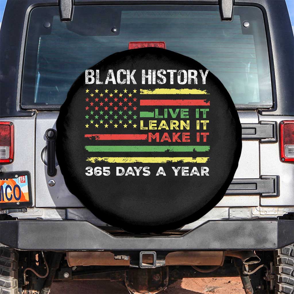 Black History Month Spare Tire Cover Live It Learn It Make It African American