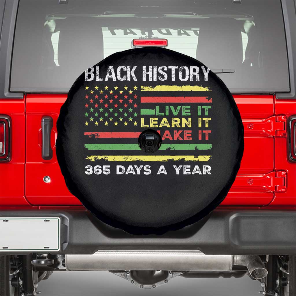 Black History Month Spare Tire Cover Live It Learn It Make It African American