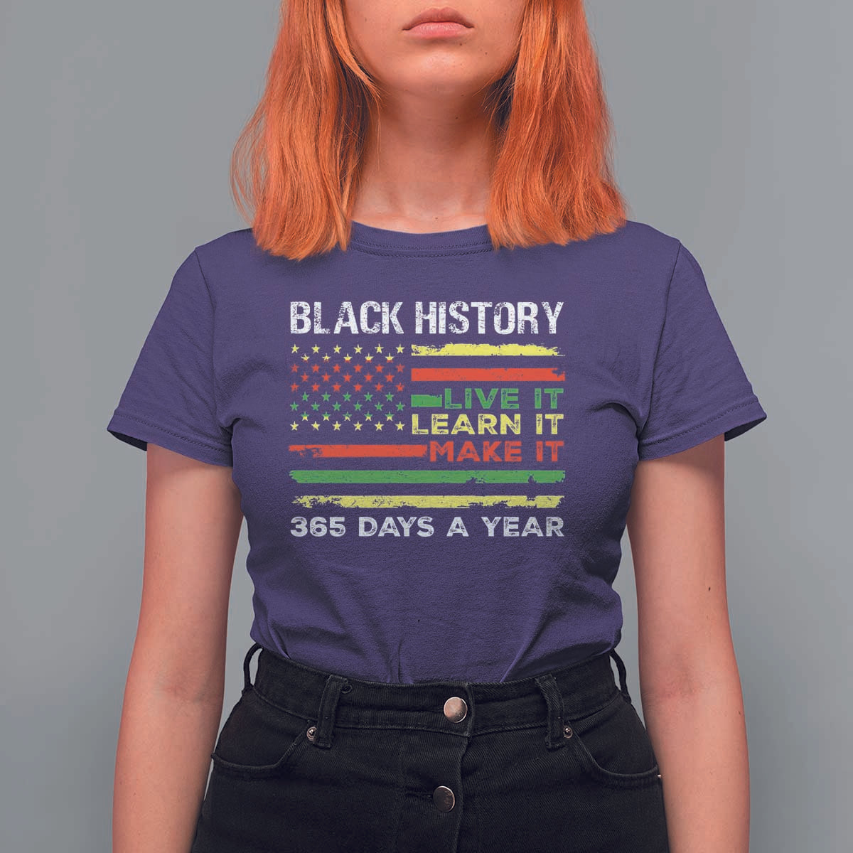 Black History Month T Shirt For Women Live It Learn It Make It African American