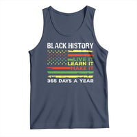 Black History Month Tank Top Live It Learn It Make It African American