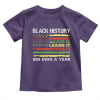 Black History Month Toddler T Shirt Live It Learn It Make It African American