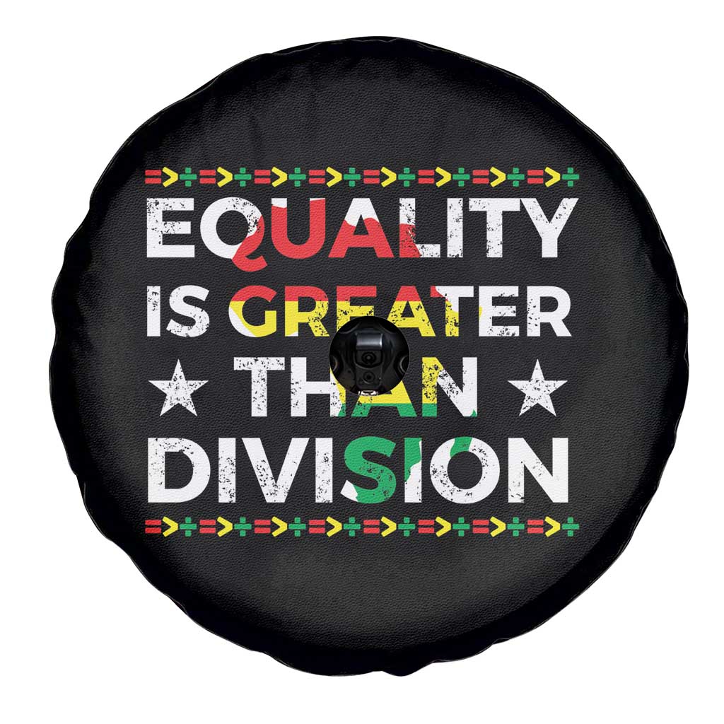 Black History Month Spare Tire Cover Equality Is Greater Than Division