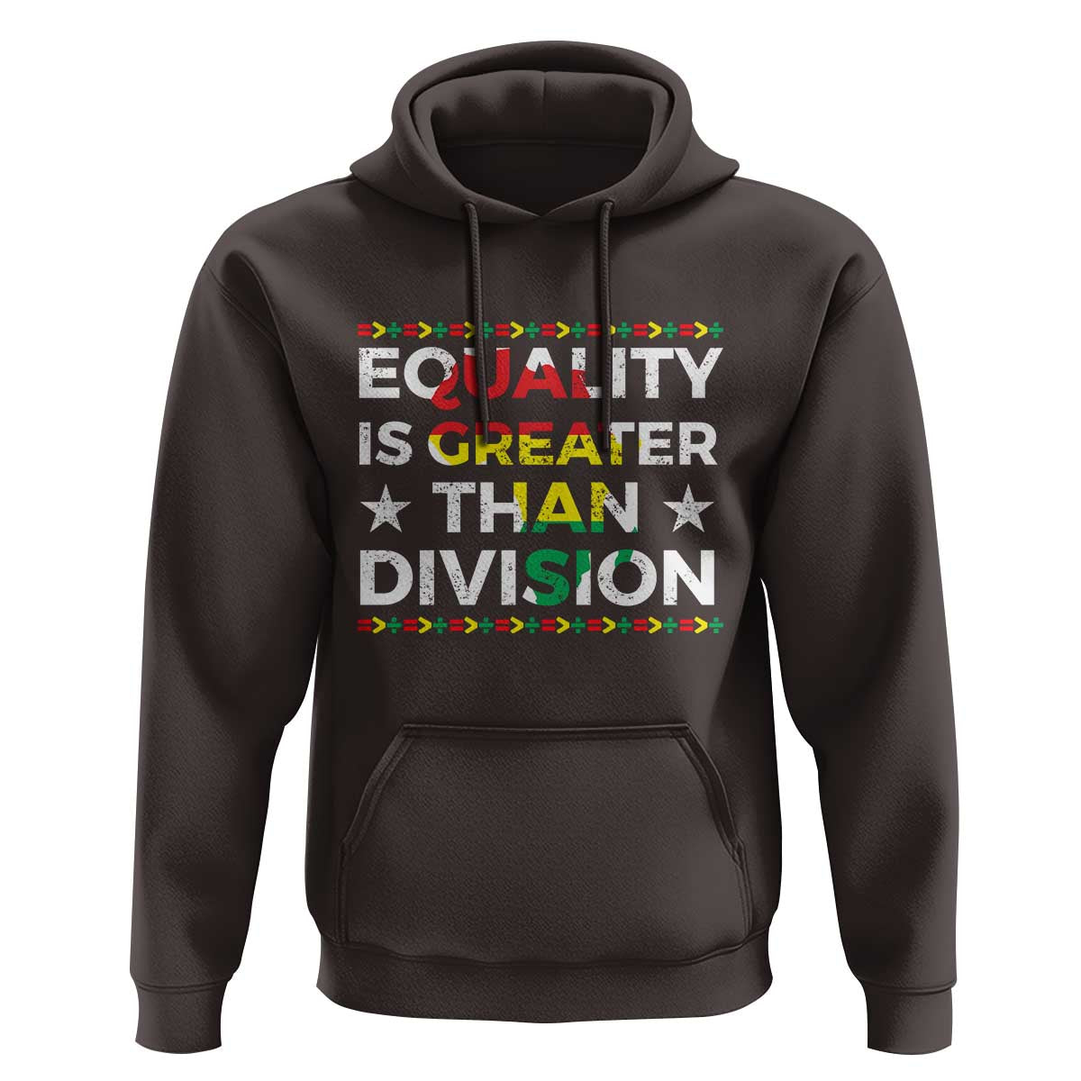 Black History Month Hoodie Equality Is Greater Than Division