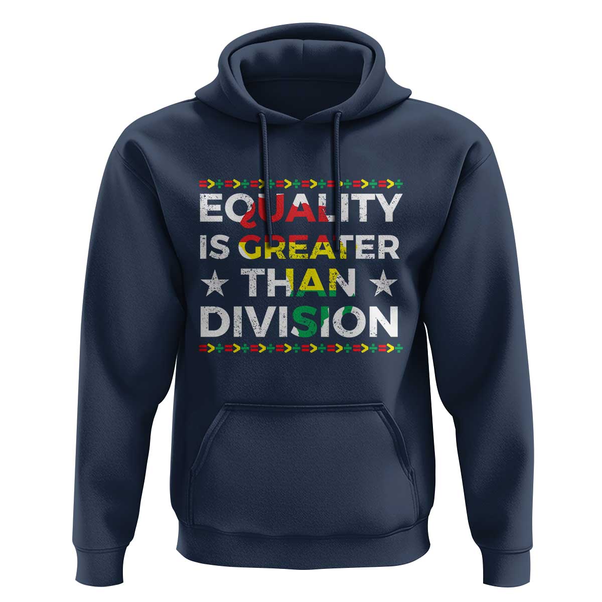 Black History Month Hoodie Equality Is Greater Than Division