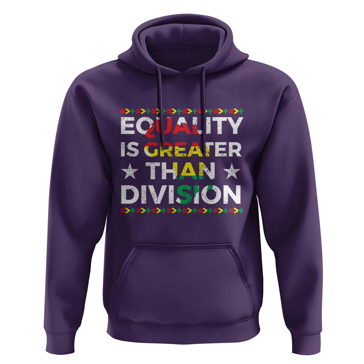 Black History Month Hoodie Equality Is Greater Than Division