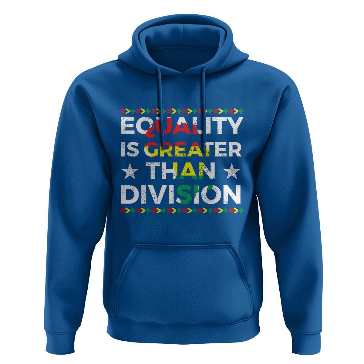 Black History Month Hoodie Equality Is Greater Than Division