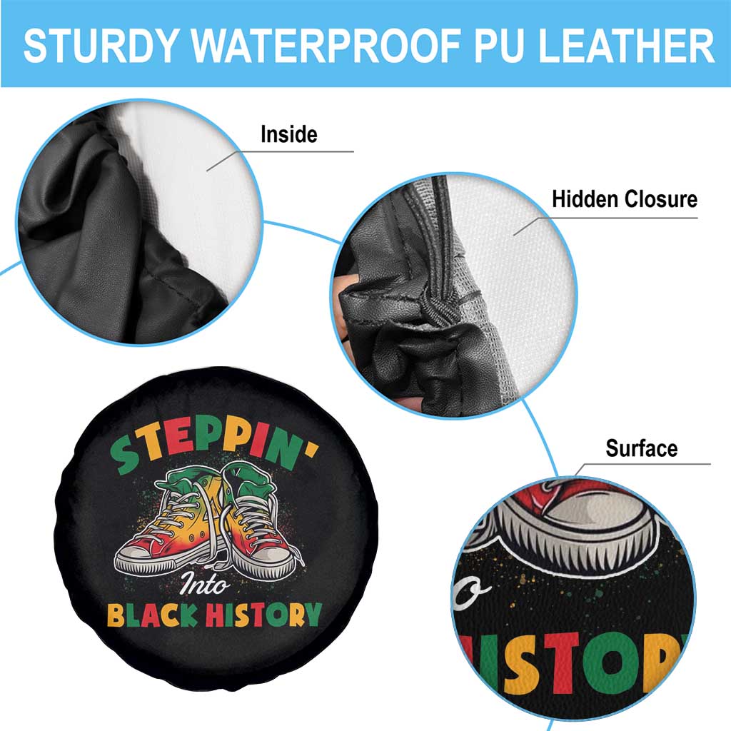 Stepping Into Black History Month Spare Tire Cover