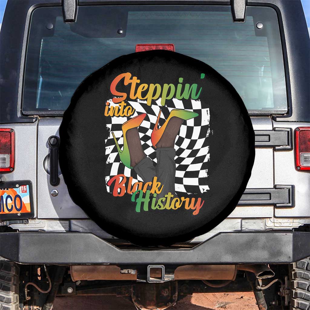 Stepping Into Black History Month Spare Tire Cover African American Women Melanin Pride
