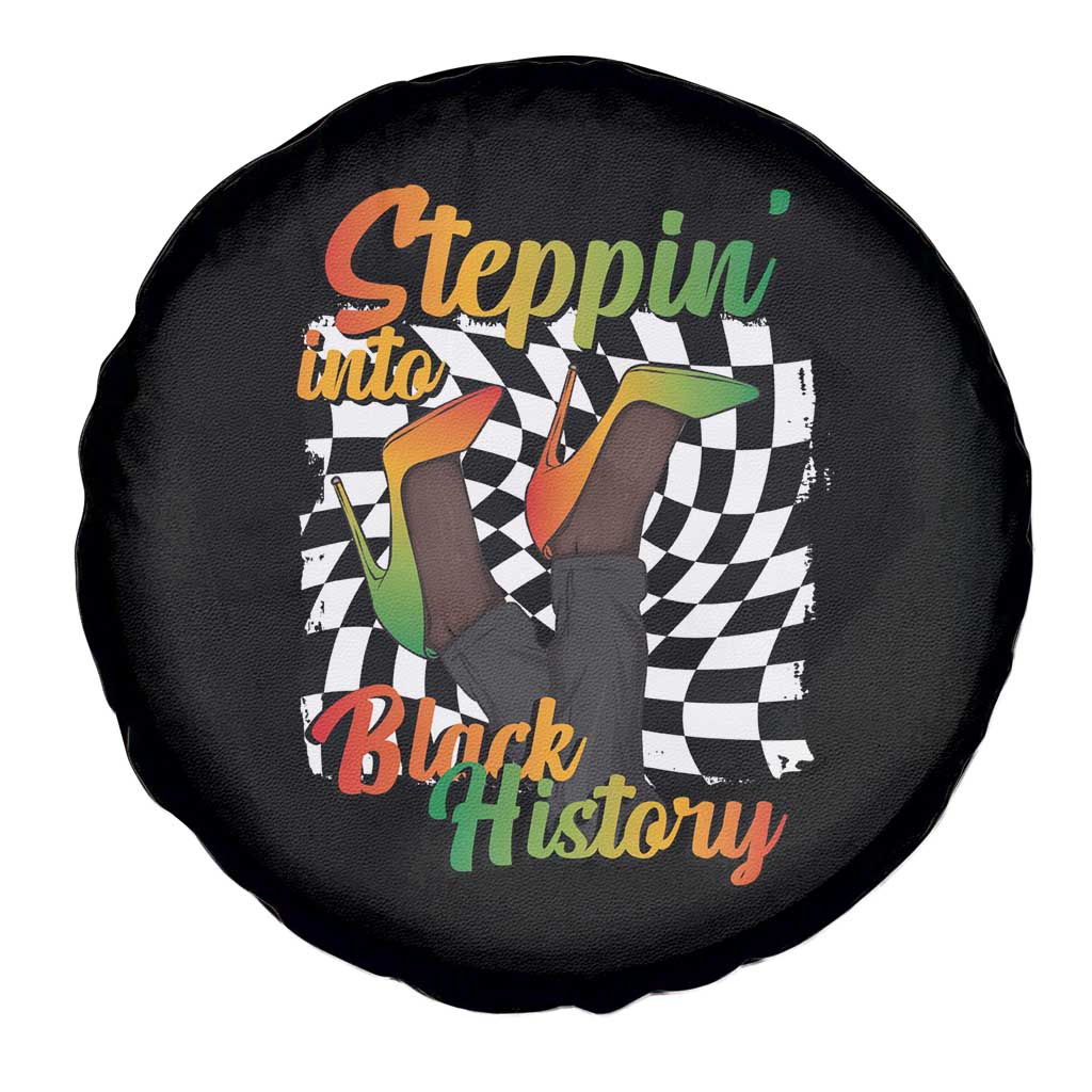 Stepping Into Black History Month Spare Tire Cover African American Women Melanin Pride