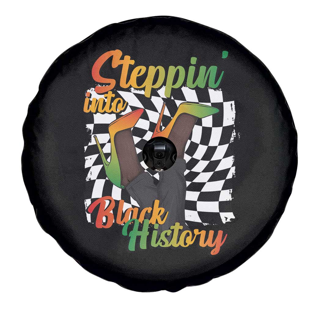 Stepping Into Black History Month Spare Tire Cover African American Women Melanin Pride