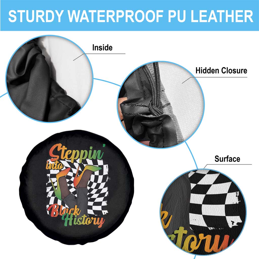 Stepping Into Black History Month Spare Tire Cover African American Women Melanin Pride