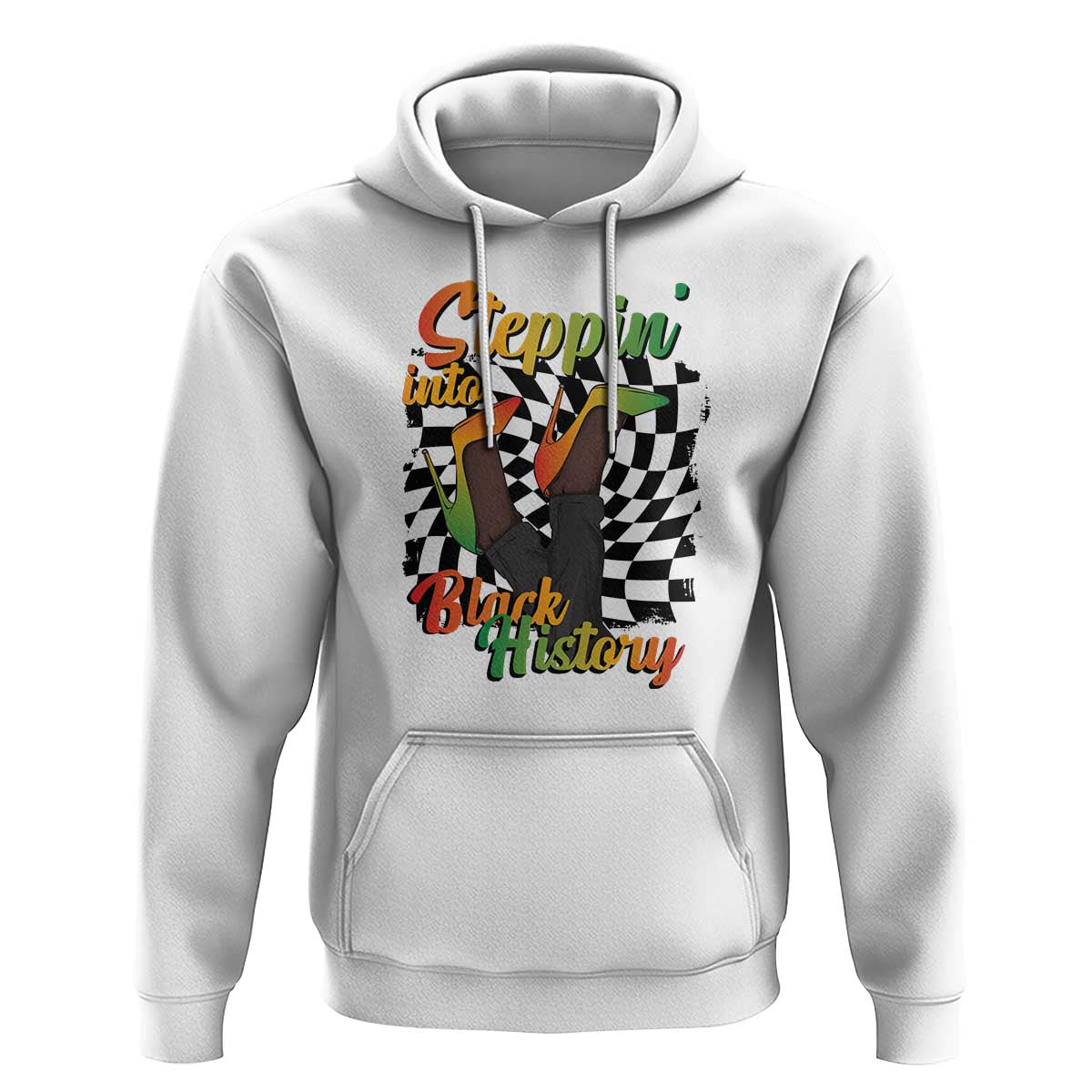 Stepping Into Black History Month Hoodie African American Women Melanin Pride