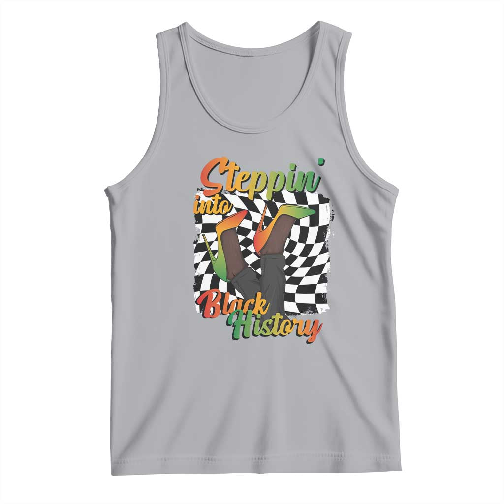 Stepping Into Black History Month Tank Top African American Women Melanin Pride