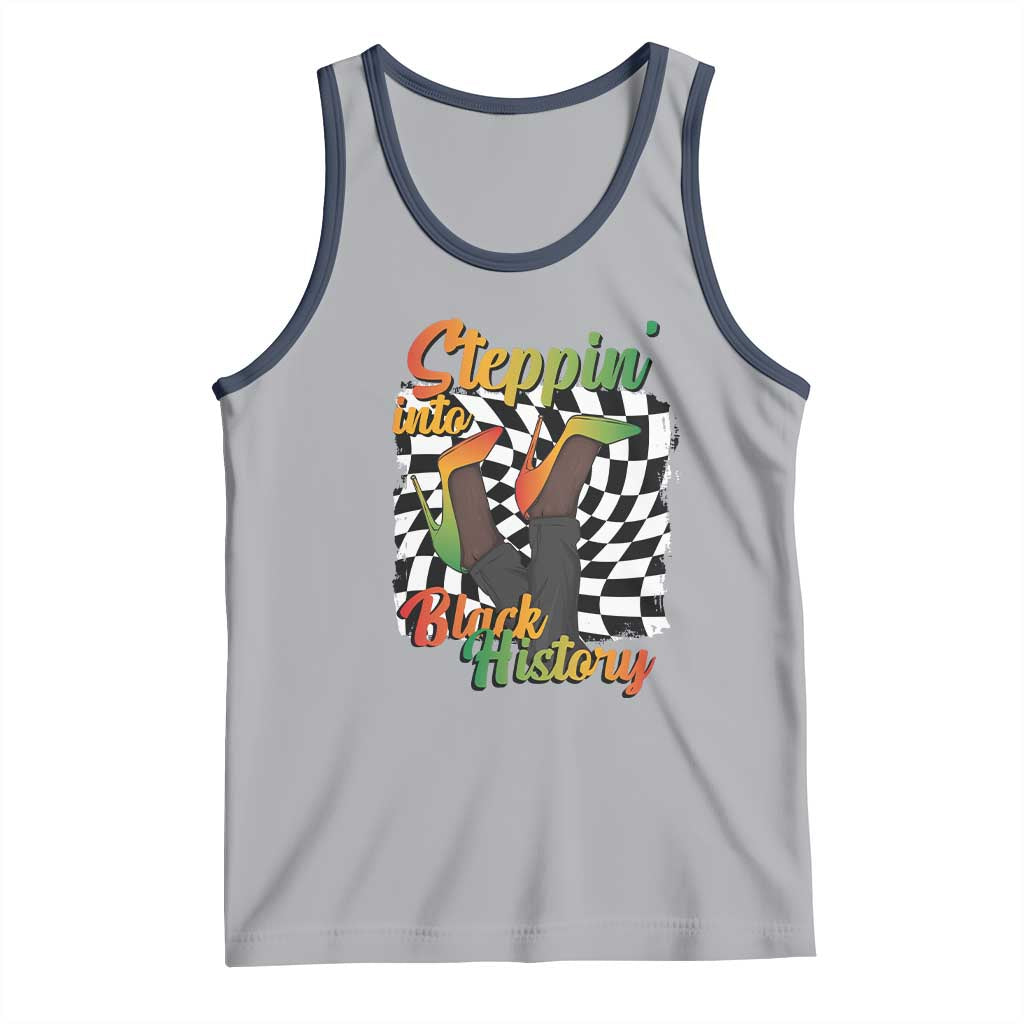 Stepping Into Black History Month Tank Top African American Women Melanin Pride