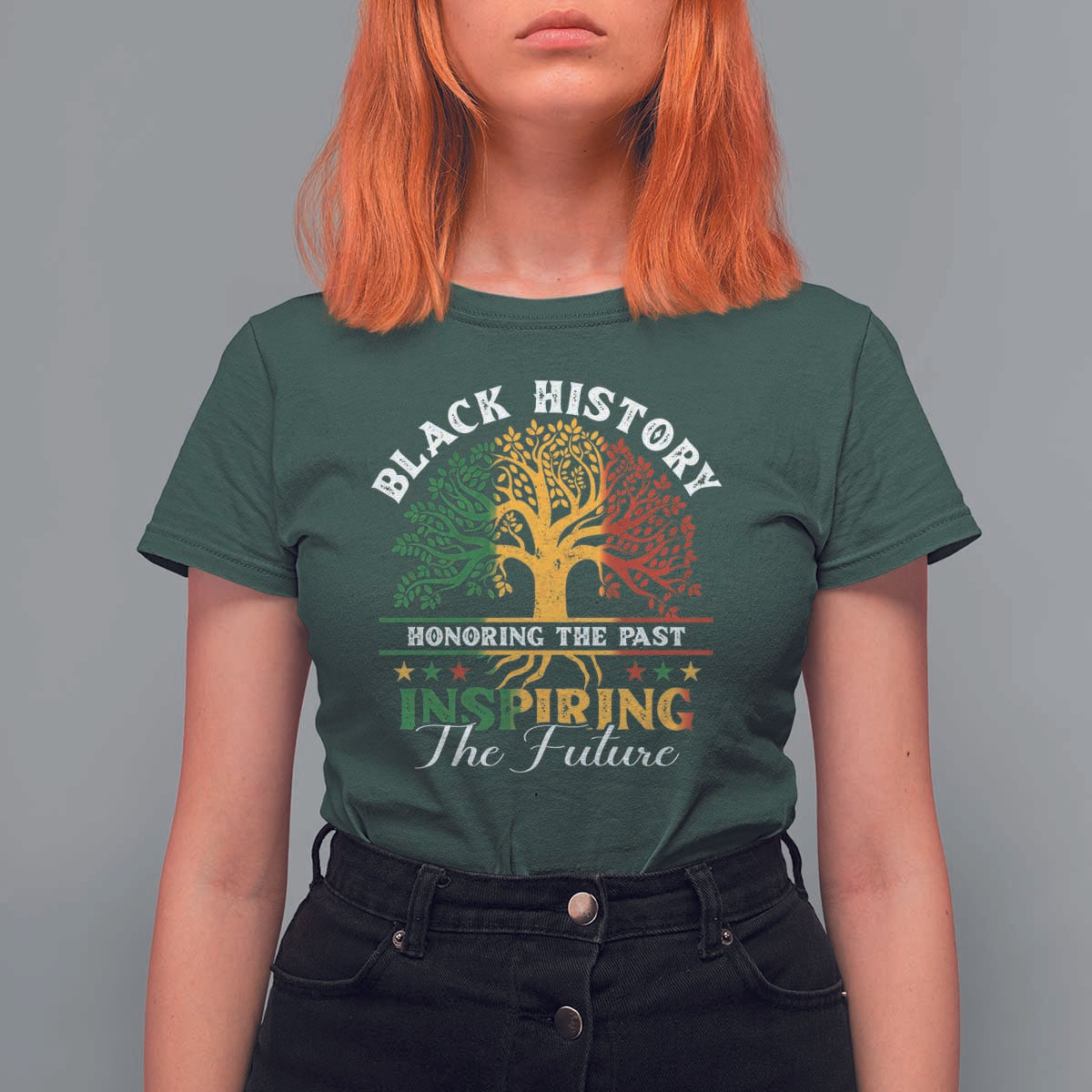 Black History T Shirt For Women Honoring The Past Inspiring The Future