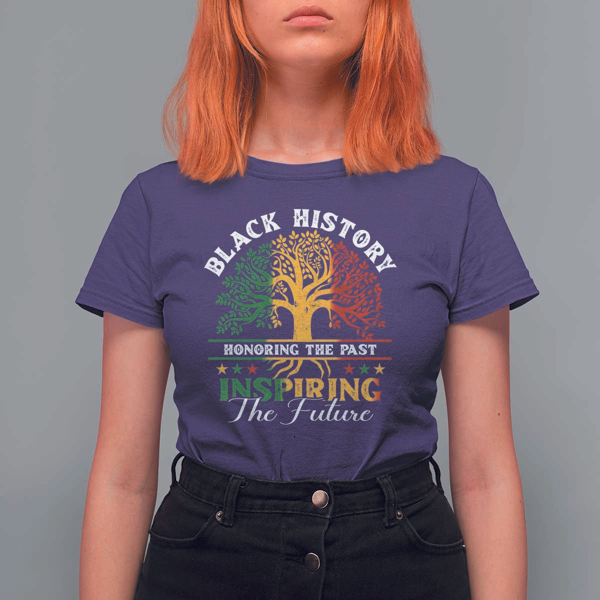 Black History T Shirt For Women Honoring The Past Inspiring The Future