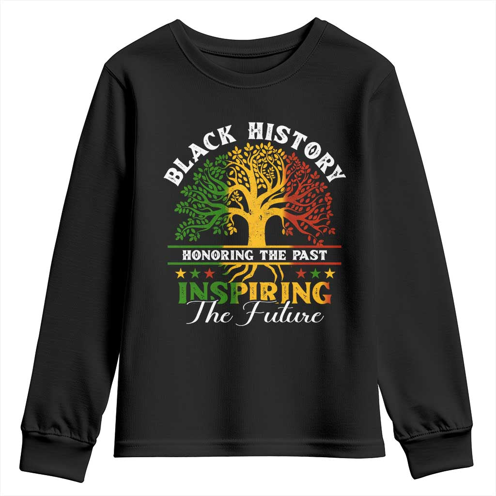 Black History Youth Sweatshirt Honoring The Past Inspiring The Future