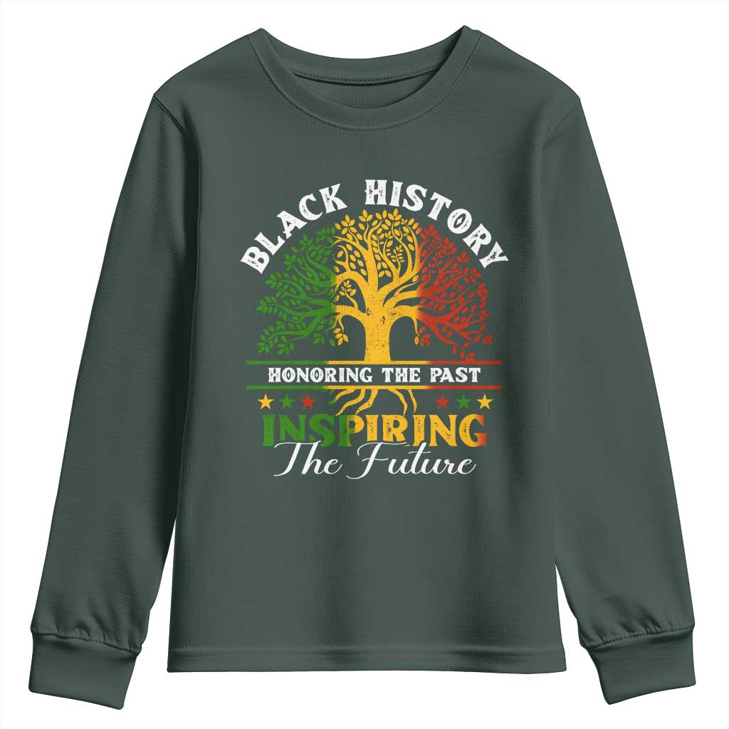 Black History Youth Sweatshirt Honoring The Past Inspiring The Future
