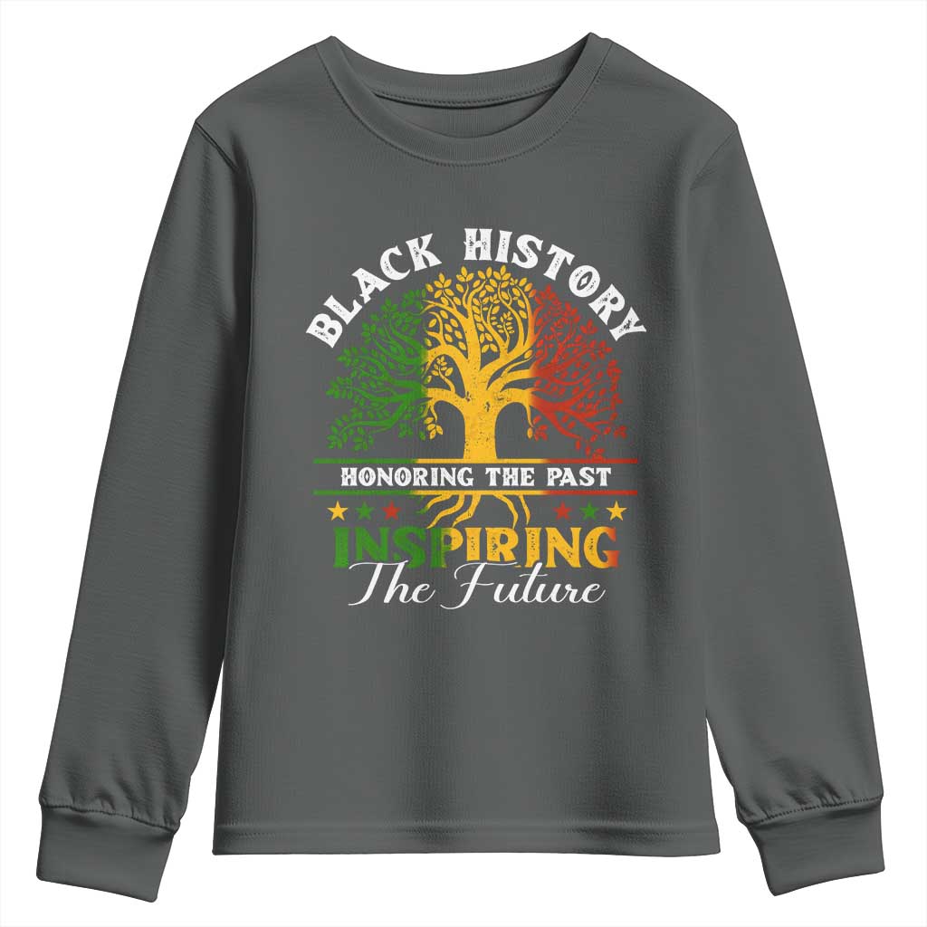 Black History Youth Sweatshirt Honoring The Past Inspiring The Future