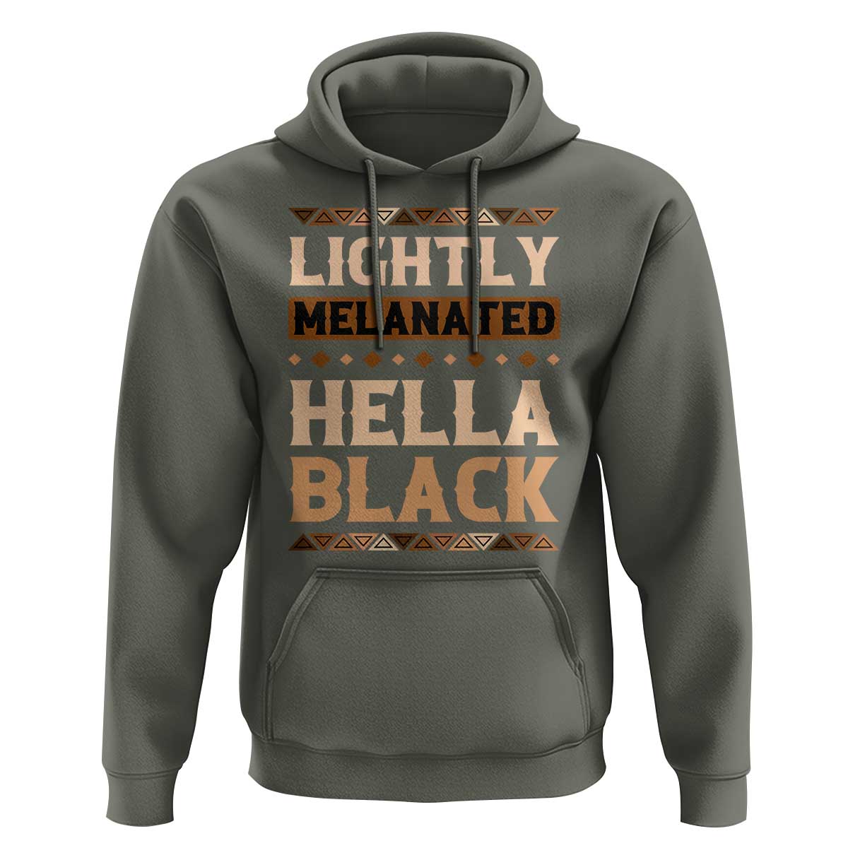 Melanin African Pride Hoodie Lightly Melanated Hella Black Black History