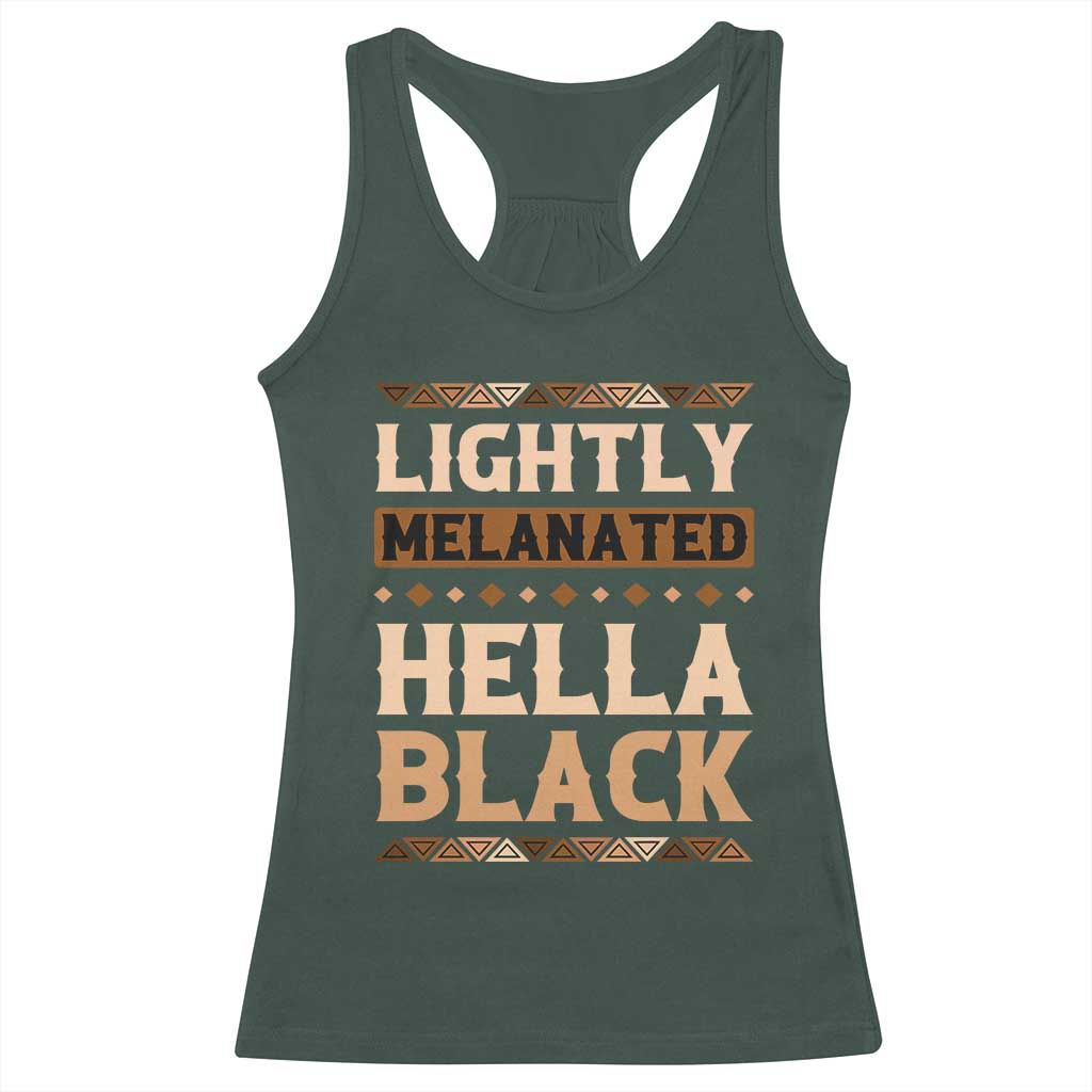Melanin African Pride Racerback Tank Top Lightly Melanated Hella Black Black History