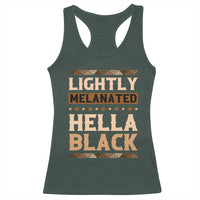 Melanin African Pride Racerback Tank Top Lightly Melanated Hella Black Black History