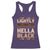 Melanin African Pride Racerback Tank Top Lightly Melanated Hella Black Black History