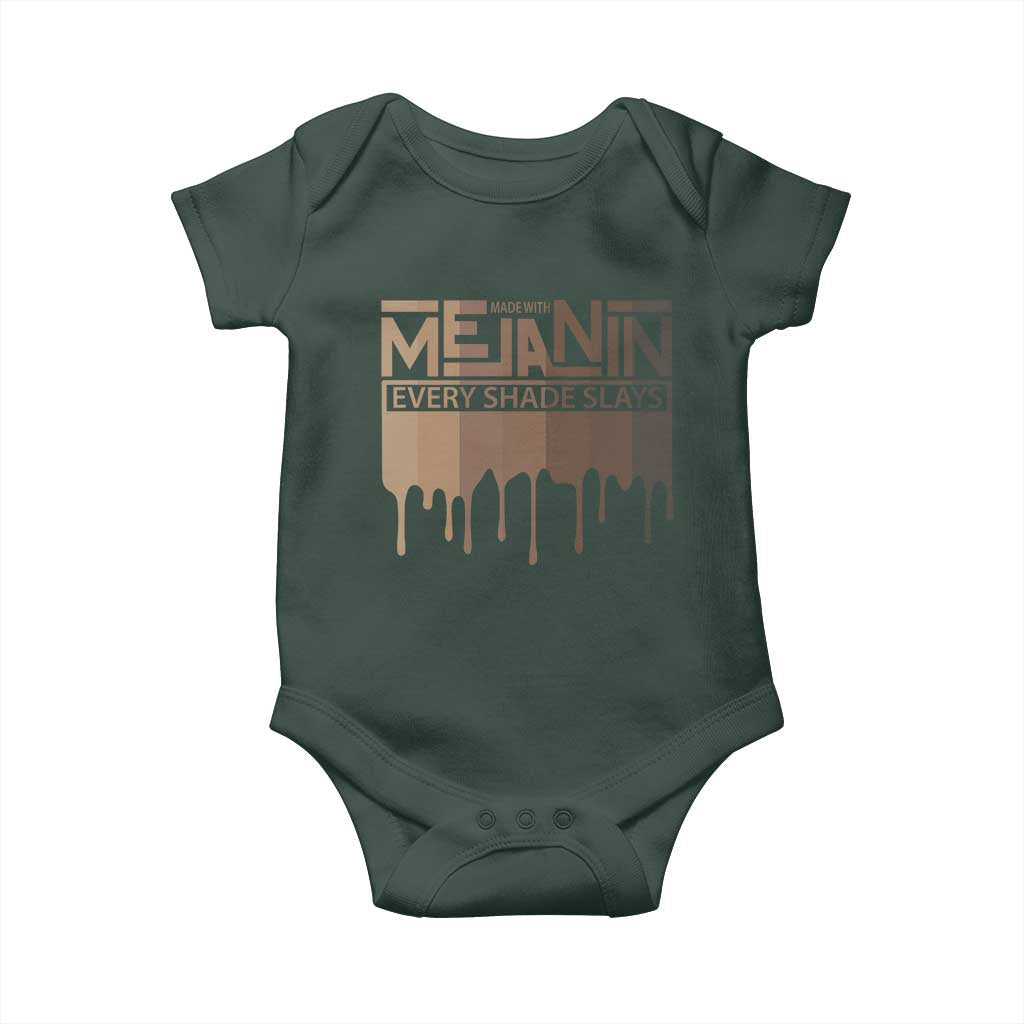 Melanin African Pride Baby Onesie Made With Melanin Every Shade Slays