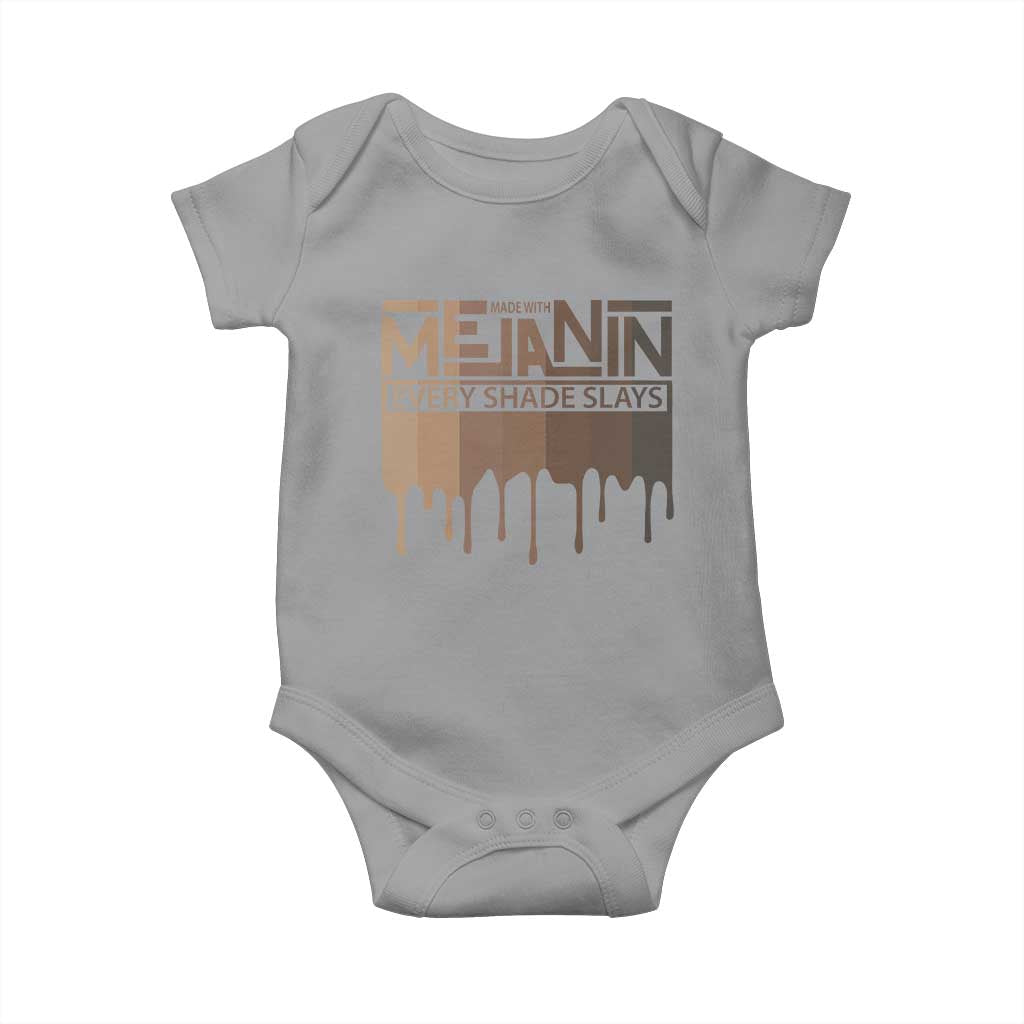 Melanin African Pride Baby Onesie Made With Melanin Every Shade Slays