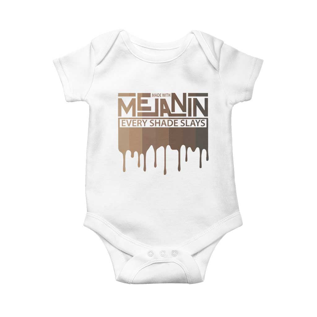 Melanin African Pride Baby Onesie Made With Melanin Every Shade Slays