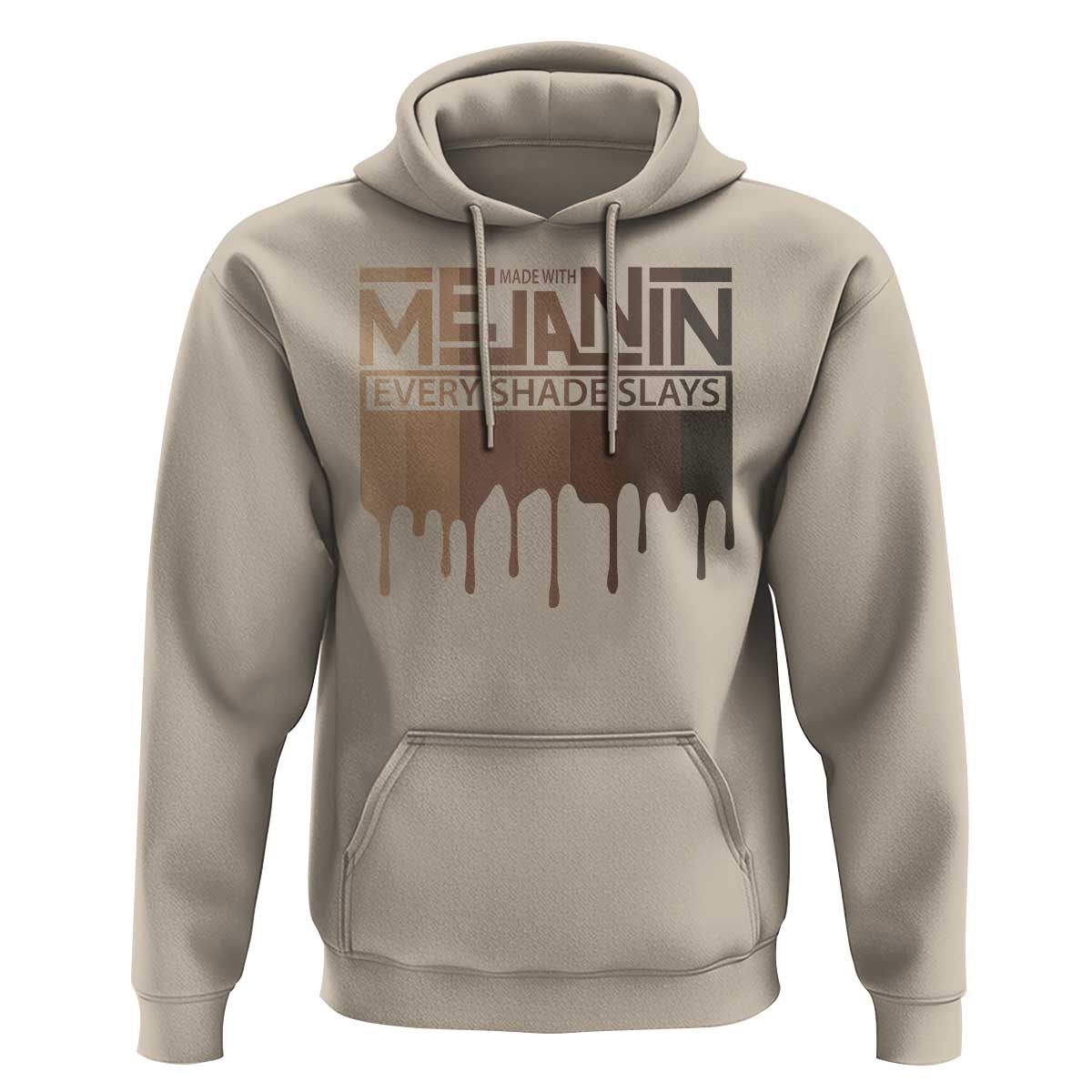 Melanin African Pride Hoodie Made With Melanin Every Shade Slays