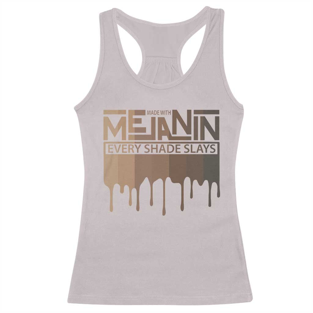 Melanin African Pride Racerback Tank Top Made With Melanin Every Shade Slays