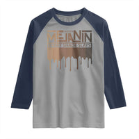 Melanin African Pride Raglan Shirt Made With Melanin Every Shade Slays