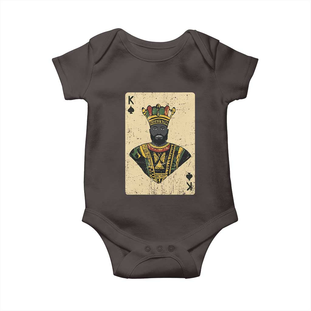 African King Card Black Pride Baby Onesie