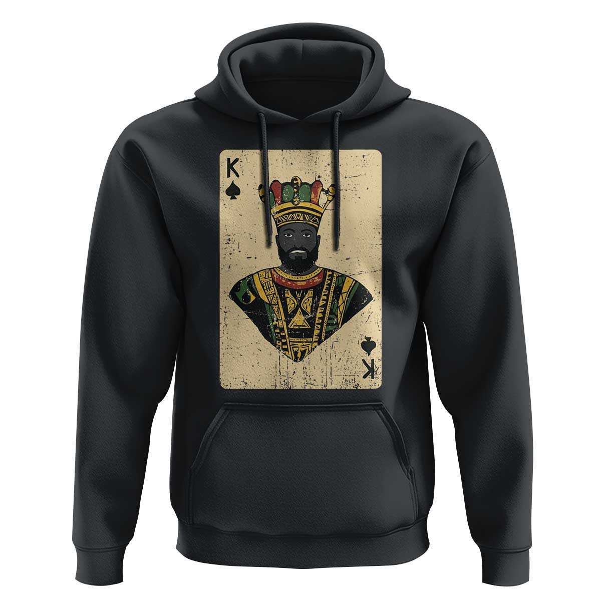 African King Card Black Pride Hoodie