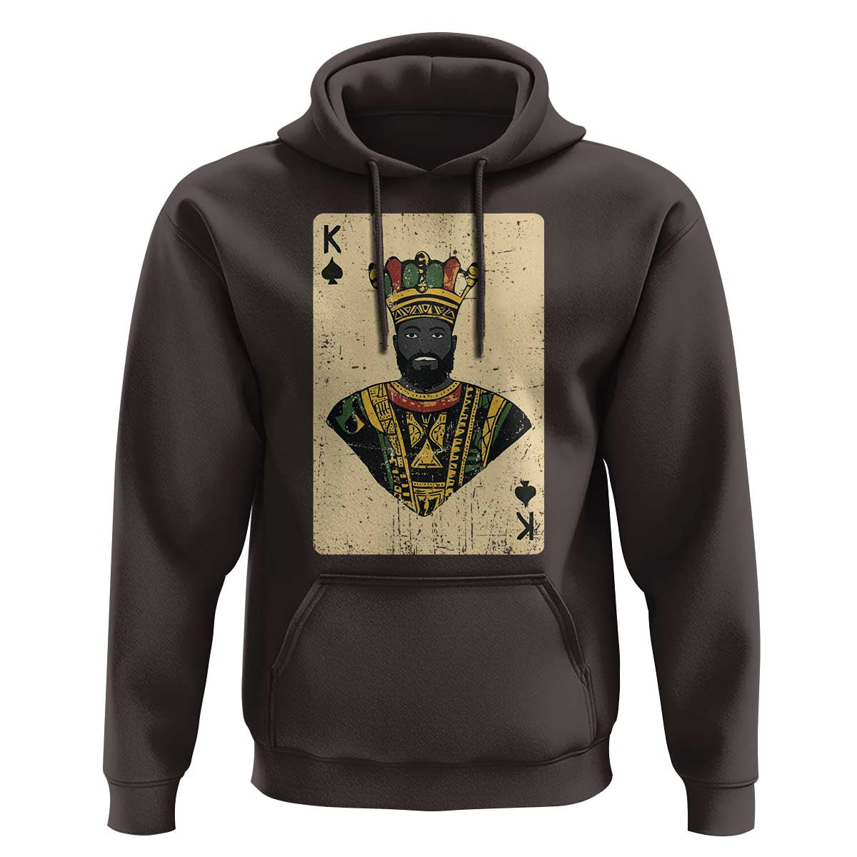 African King Card Black Pride Hoodie