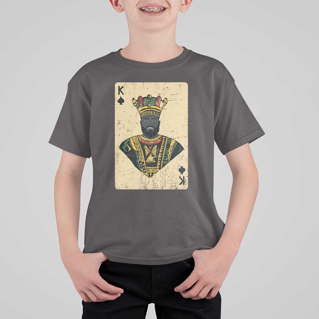 African King Card Black Pride T Shirt For Kid