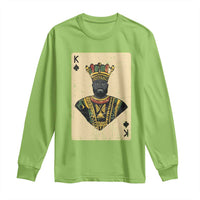 African King Card Black Pride Long Sleeve Shirt