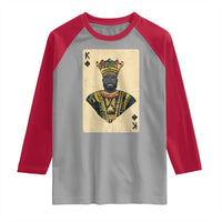 African King Card Black Pride Raglan Shirt
