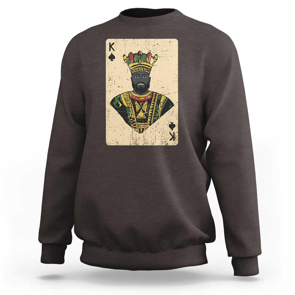 African King Card Black Pride Sweatshirt