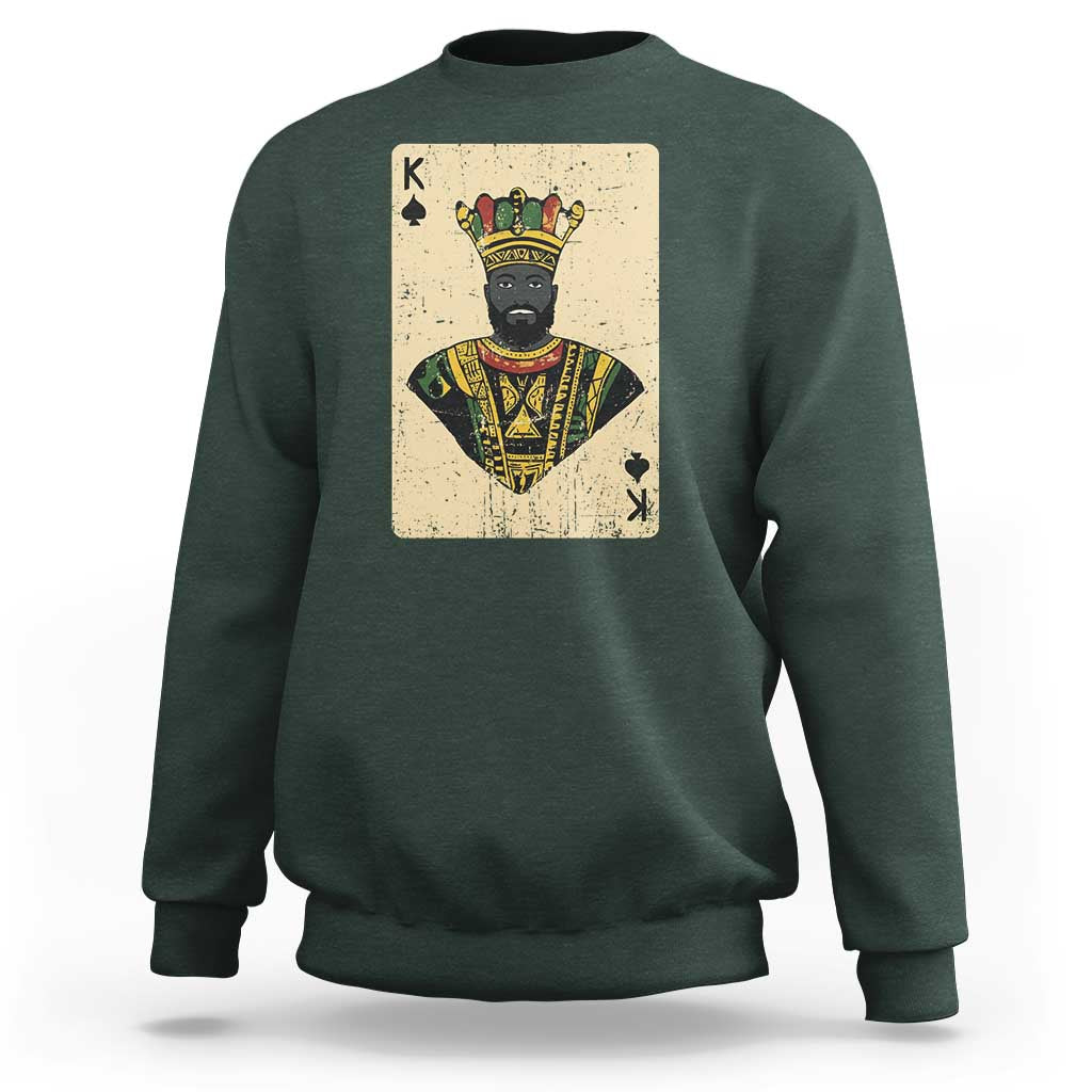 African King Card Black Pride Sweatshirt