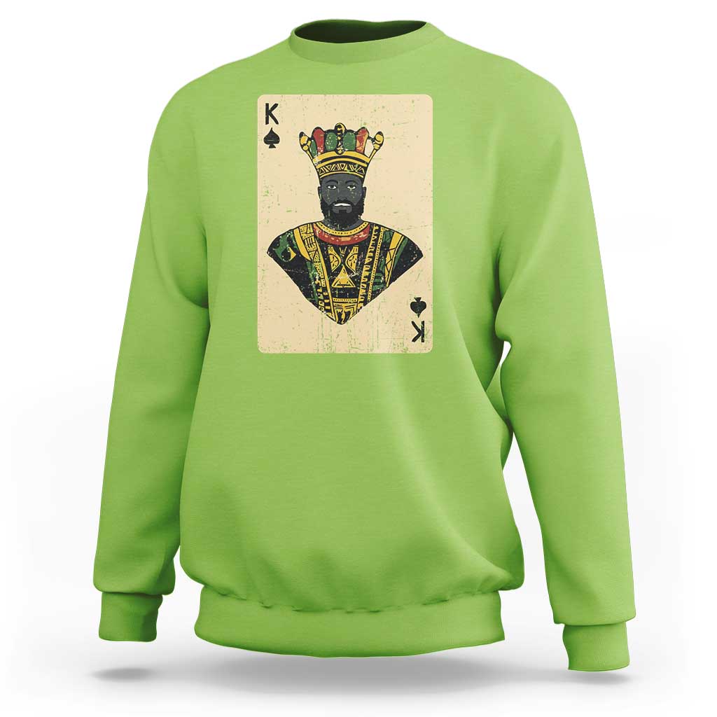 African King Card Black Pride Sweatshirt