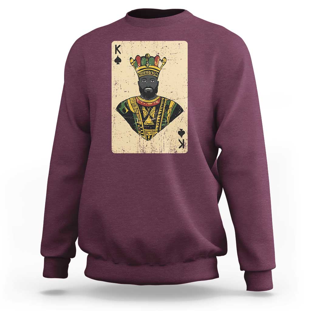 African King Card Black Pride Sweatshirt