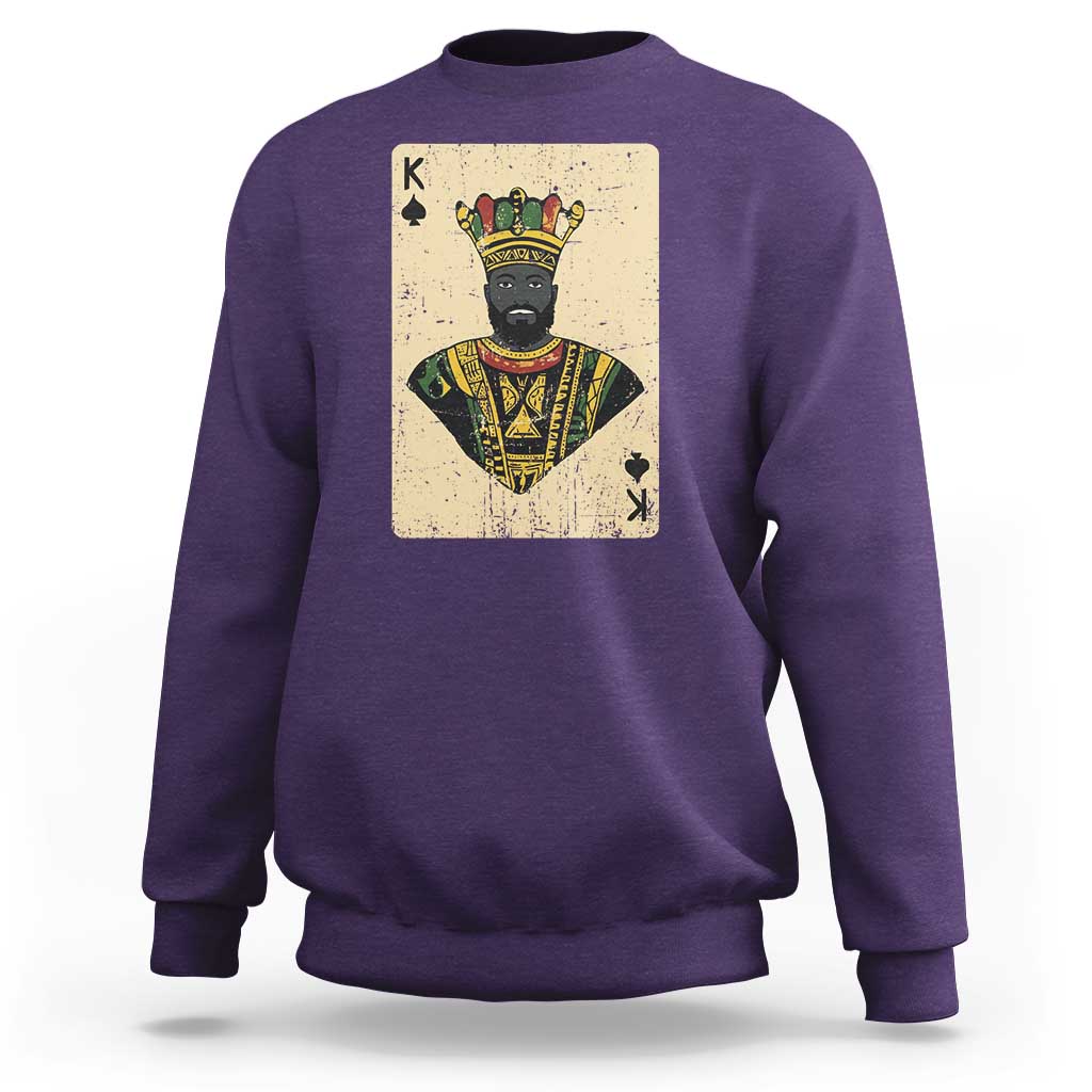 African King Card Black Pride Sweatshirt