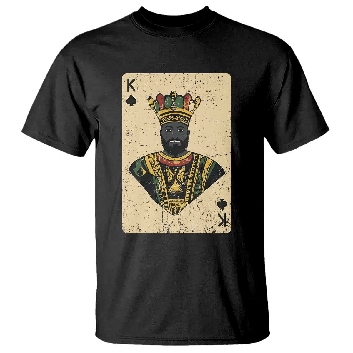 African King Card Black Pride T Shirt