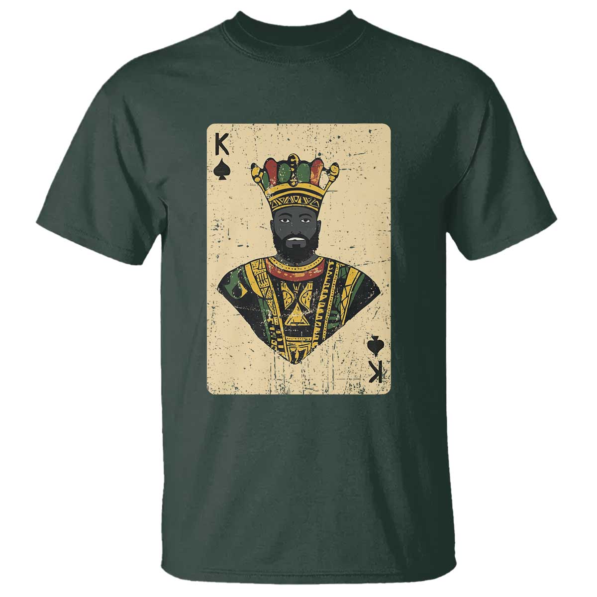African King Card Black Pride T Shirt