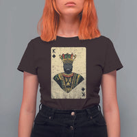 African King Card Black Pride T Shirt For Women