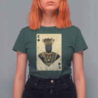 African King Card Black Pride T Shirt For Women