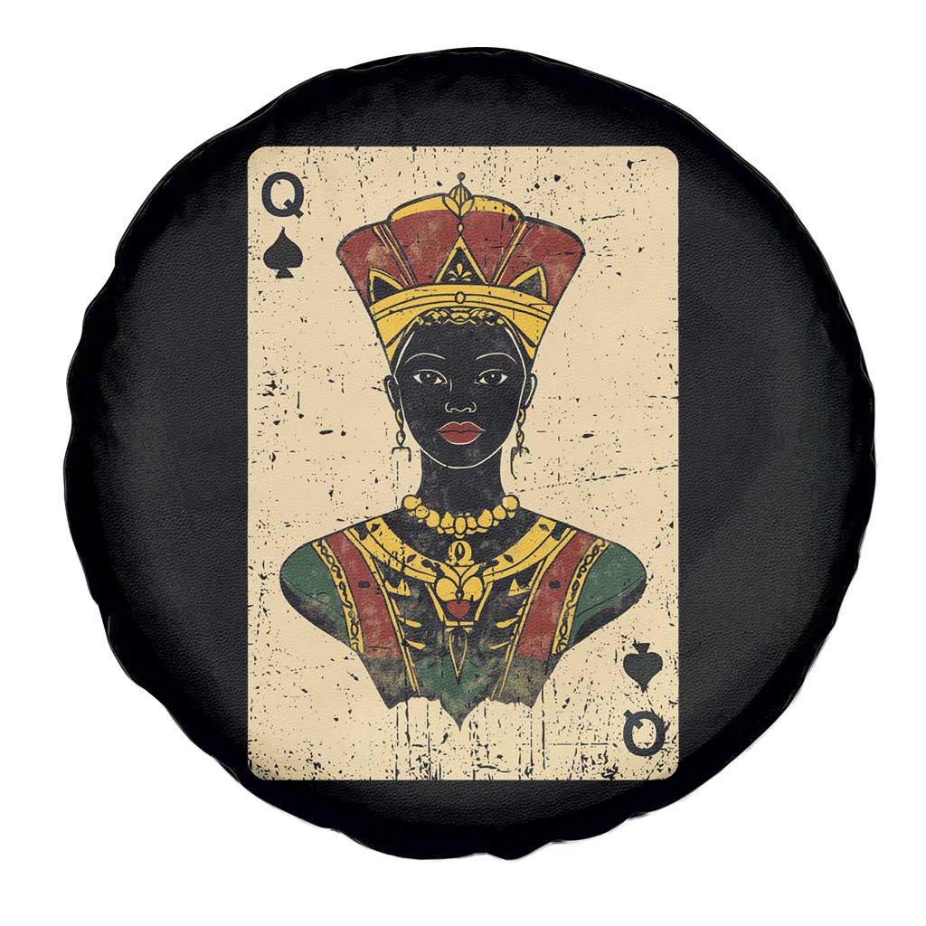 African Queen Card Black Pride Spare Tire Cover