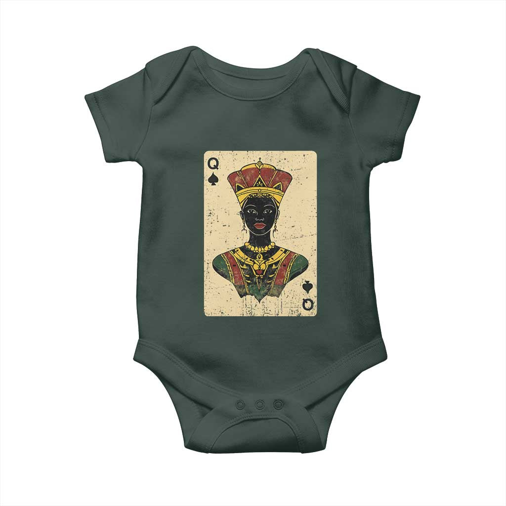 African Queen Card Black Pride Baby Onesie
